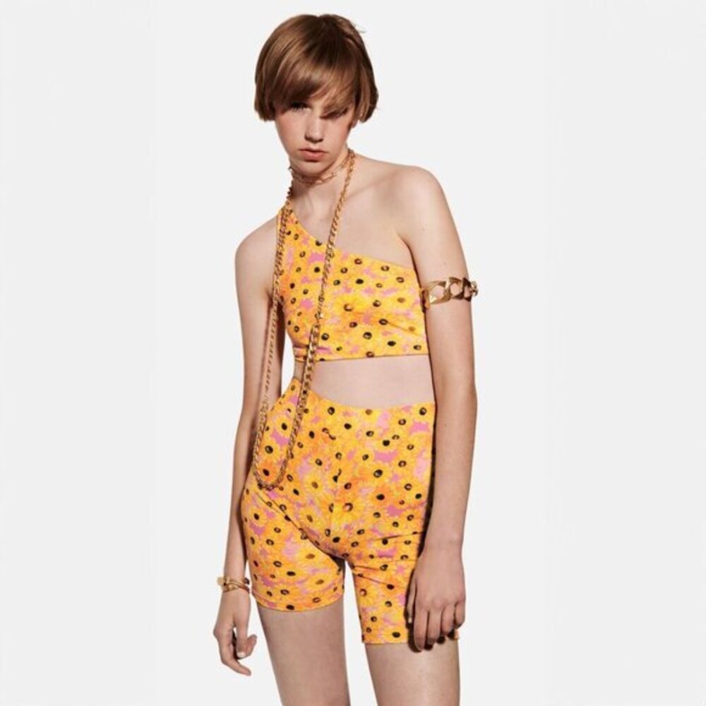 Zara Sunflower Biker Short Set - sz M/L